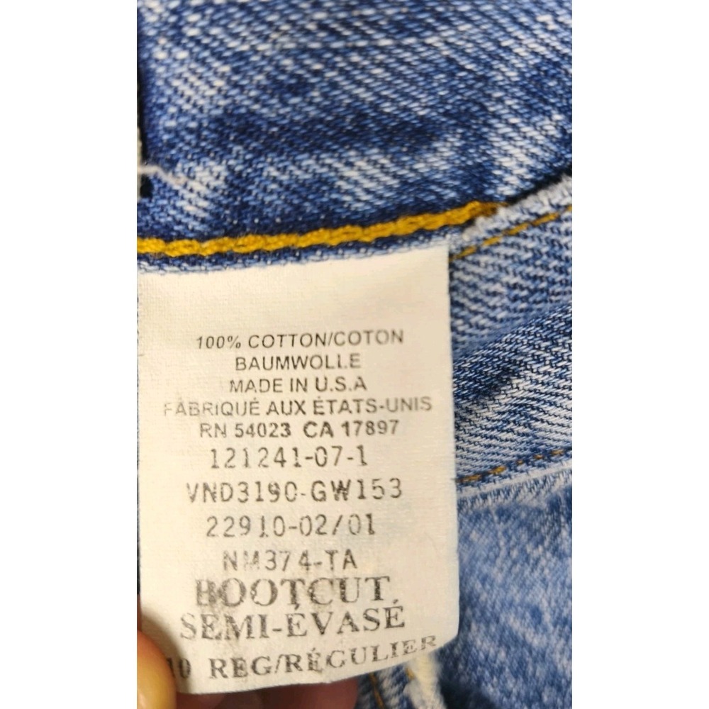 Vintage Y2K Gap Boot Cut Jeans Womens 10 R Made In USA Light Wash Denim - Picture 5 of 9